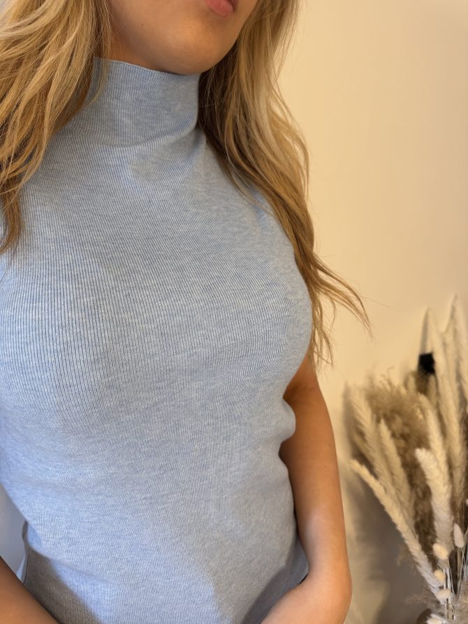 Baby blue Ella top